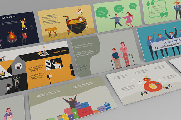 Happy People Graphics Keynote Set in Keynote Templates - product preview 8