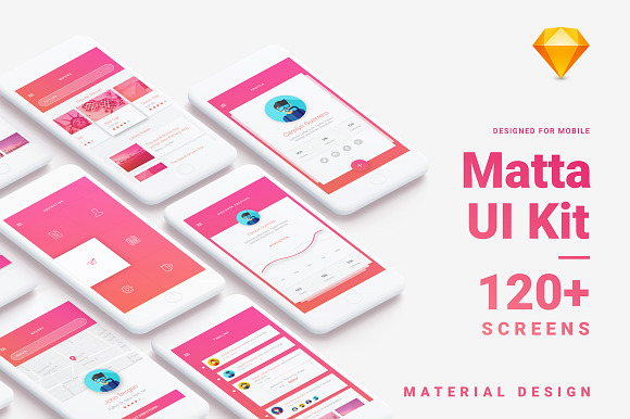 Material Design Mobile UI Kit in UI Kits and Libraries - product preview 13