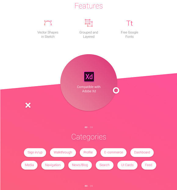 Material Design Mobile UI Kit for Xd in UI Kits and Libraries - product preview 2