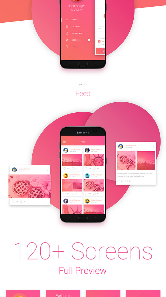 Material Design Mobile UI Kit for Xd in UI Kits and Libraries - product preview 5