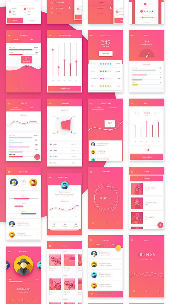 Material Design Mobile UI Kit for Xd in UI Kits and Libraries - product preview 7