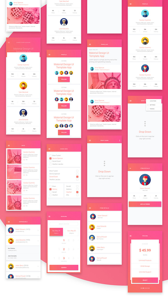 Material Design Mobile UI Kit for Xd in UI Kits and Libraries - product preview 12