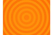 Orange halftone background vector illustration
