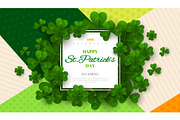 Patrick's Day card with square frame