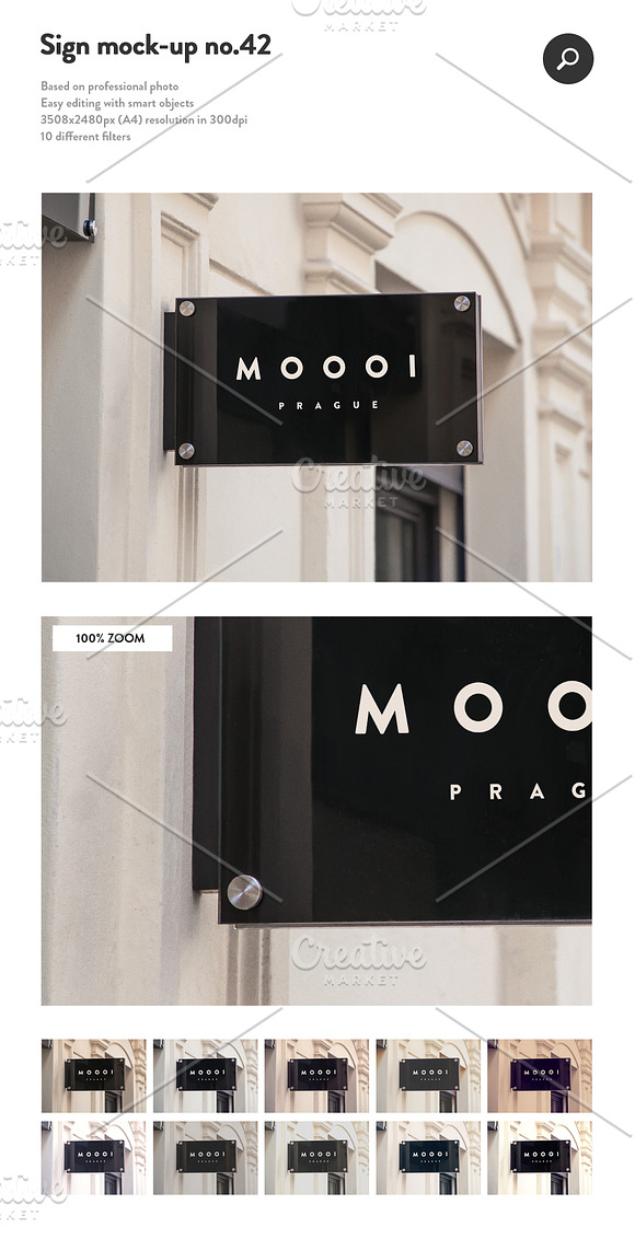 50 sign facade signboard logo mock in Branding Mockups - product preview 41