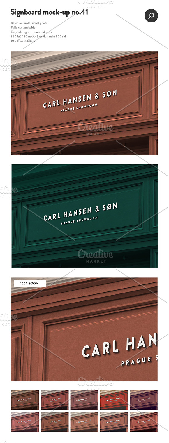 50 sign facade signboard logo mock in Branding Mockups - product preview 42
