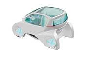 Car futuristic transportation