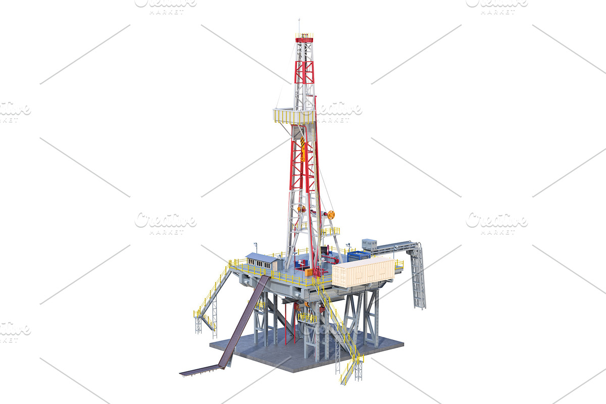 Land rig platform in Objects - product preview 8