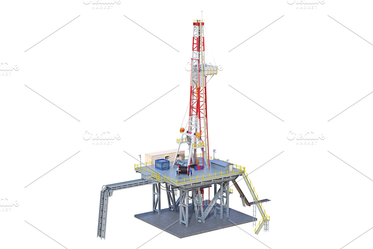 Land rig drilling in Objects - product preview 8