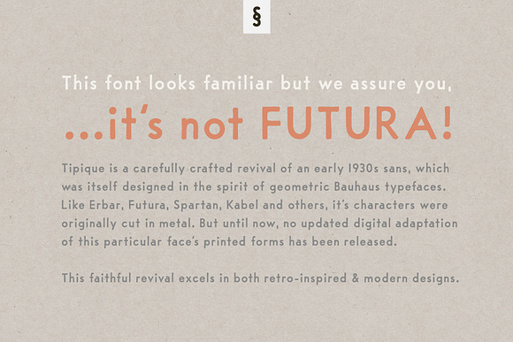 Tipique | Mid-Century Font Revival  in Sans-Serif Fonts - product preview 1