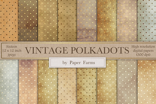 Vintage polkadot backgrounds