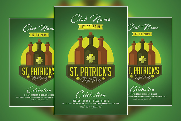 St Patricks Day Flyer in Flyer Templates - product preview 1
