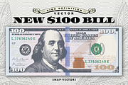 Vector New $100 Bill Template