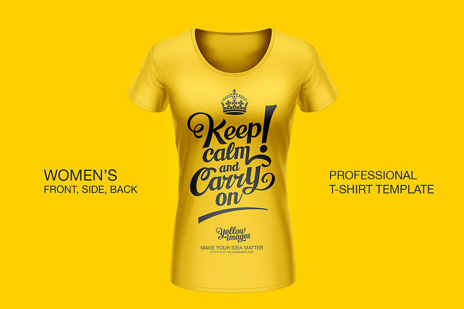 Professional Women T-Shirt Template in Product Mockups - product preview 8