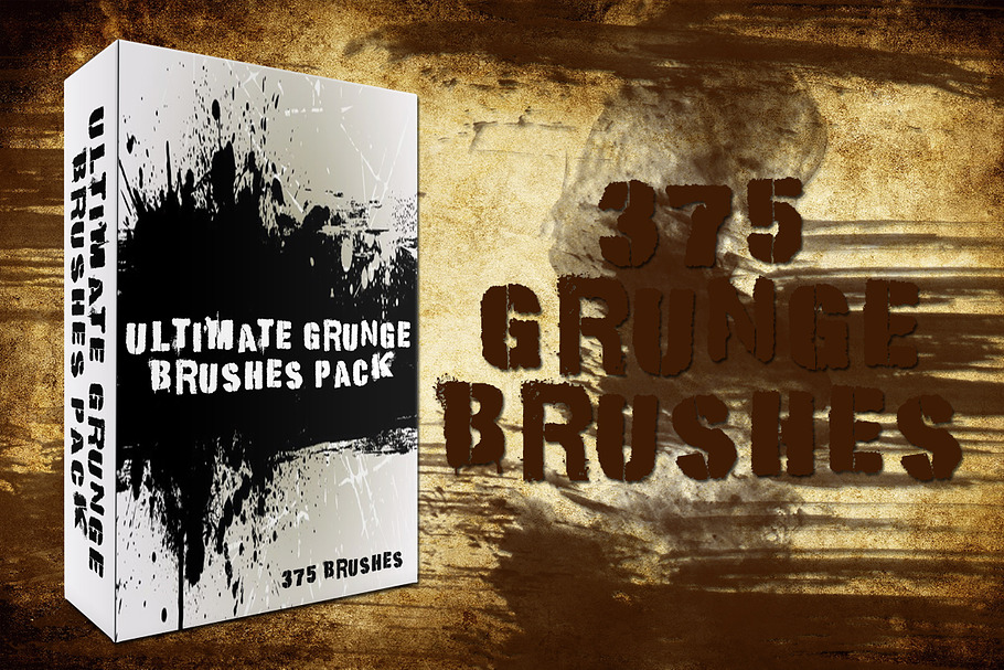 375 Grunge Brushes Pack in Photoshop Brushes - product preview 8