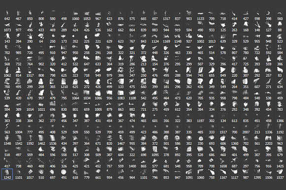 375 Grunge Brushes Pack in Photoshop Brushes - product preview 1