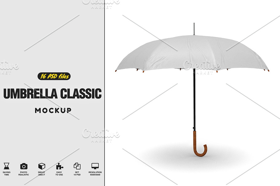 Umbrella Classic Open MockUp
