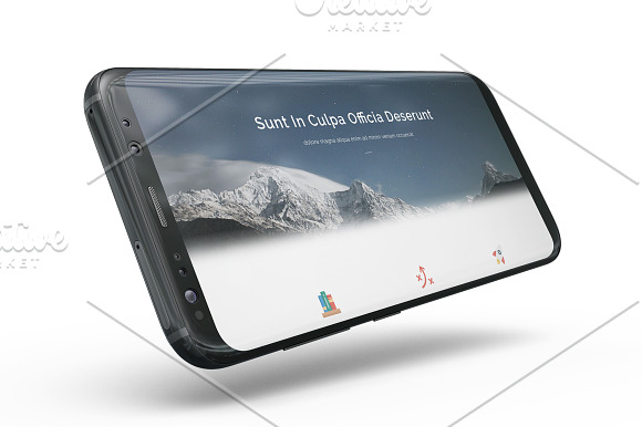 Samsung Galaxy s8 App Skin Mock-up in Mobile & Web Mockups - product preview 9