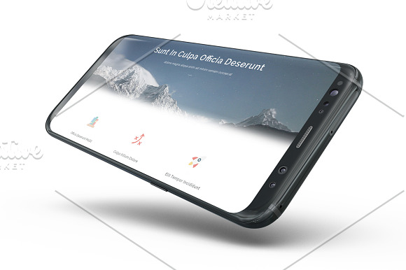Samsung Galaxy s8 App Skin Mock-up in Mobile & Web Mockups - product preview 12