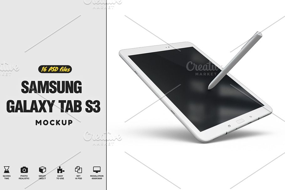 Samsung Galaxy Tab s3 2017 vol2 in Mobile & Web Mockups - product preview 8