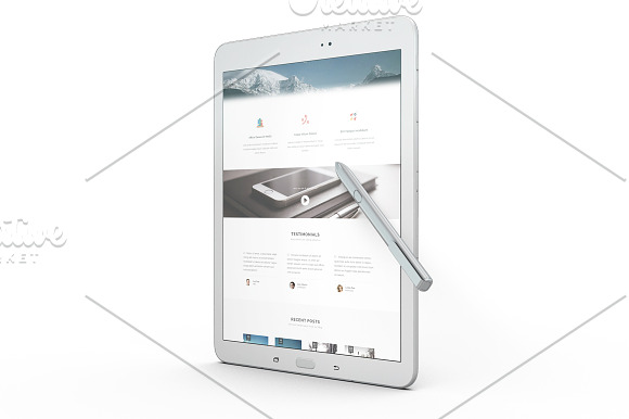 Samsung Galaxy Tab s3 2017 App Skin  in Mobile & Web Mockups - product preview 6