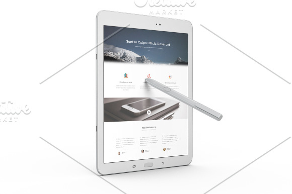 Samsung Galaxy Tab s3 2017 App Skin  in Mobile & Web Mockups - product preview 7