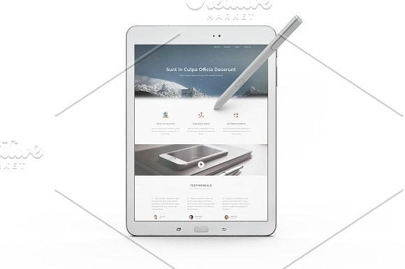 Samsung Galaxy Tab s3 2017 App Skin  in Mobile & Web Mockups - product preview 11