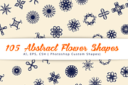 105 Abstract Flower Shapes