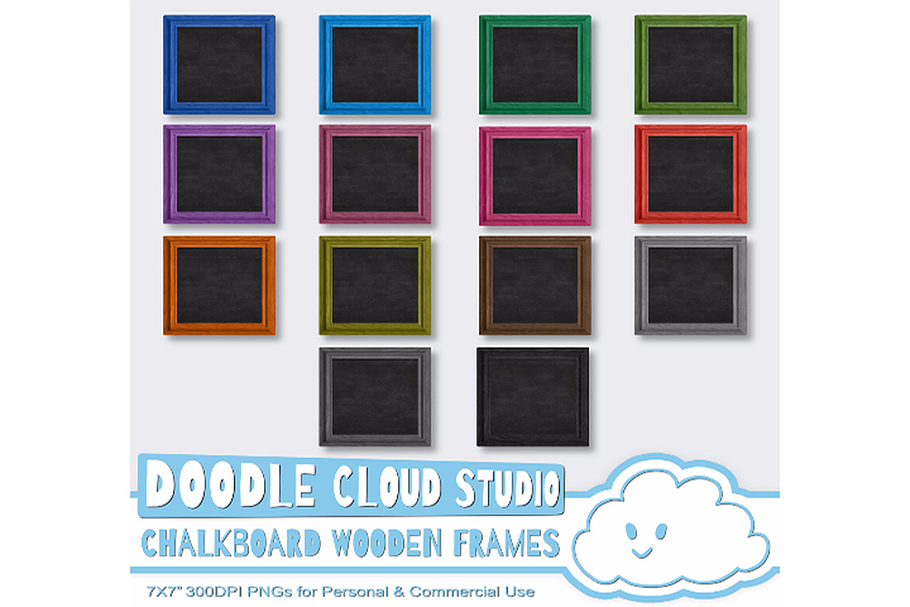 Framed Chalkboards, Wooden Frame
