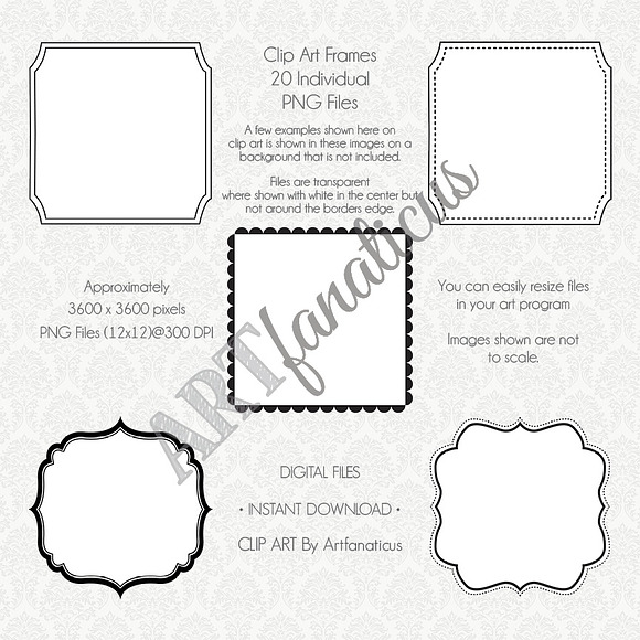 BLACK & WHITE SQUARE LABELS in Illustrations - product preview 3