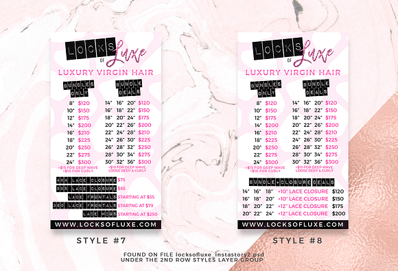 Hair Business Flyer & IG Templates in Flyer Templates - product preview 2