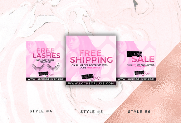 Hair Business Flyer & IG Templates in Flyer Templates - product preview 5