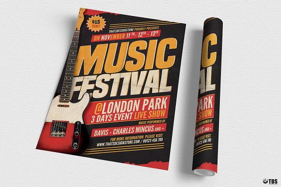 Music Festival Flyer Template V17 in Flyer Templates - product preview 2