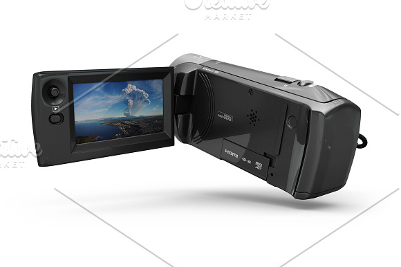 Full HD Sony HDR CX240 MockUp in Product Mockups - product preview 1