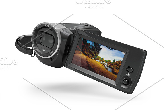 Full HD Sony HDR CX240 MockUp in Product Mockups - product preview 2