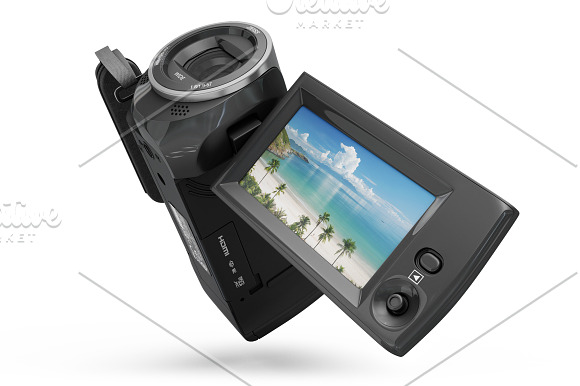 Full HD Sony HDR CX240 MockUp in Product Mockups - product preview 3