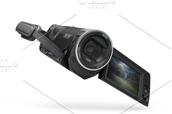 Full HD Sony HDR CX240 MockUp in Product Mockups - product preview 4