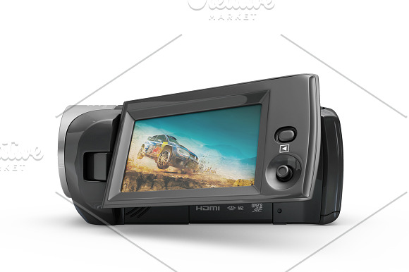 Full HD Sony HDR CX240 MockUp in Product Mockups - product preview 12