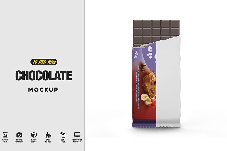 Open Chocolate Vol.1 Mockup in Product Mockups - product preview 8