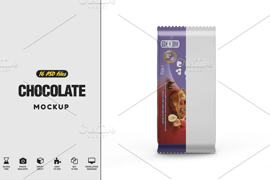 Chocolate Vol.1 Mockup in Product Mockups - product preview 8