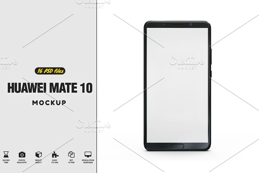 Huawei Mate 10 Vol.3 Mockup in Mobile & Web Mockups - product preview 8