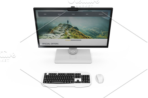 Benq Monitor Mockup in Mobile & Web Mockups - product preview 2
