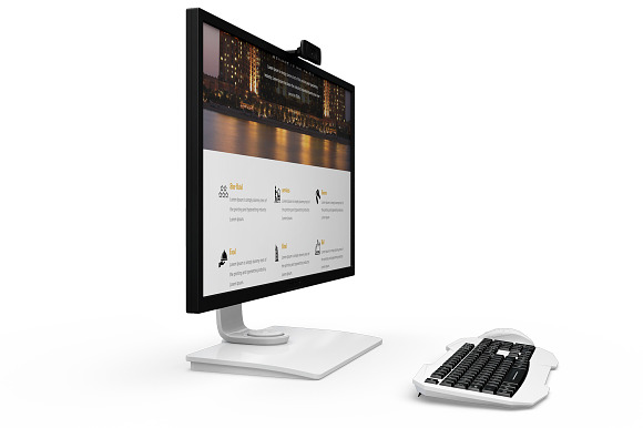 Benq Monitor Mockup in Mobile & Web Mockups - product preview 3