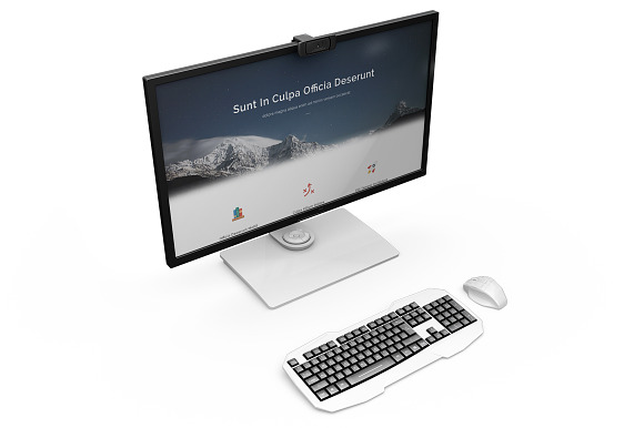 Benq Monitor Mockup in Mobile & Web Mockups - product preview 6