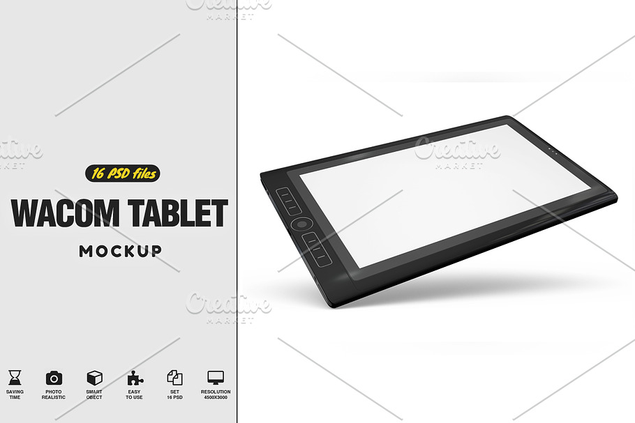 Wacom Tablet Mockup in Mobile & Web Mockups - product preview 8