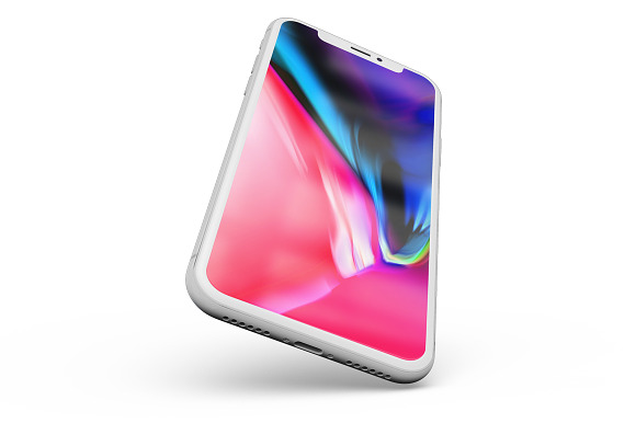 Apple iPhone X vol.2 in Mobile & Web Mockups - product preview 5