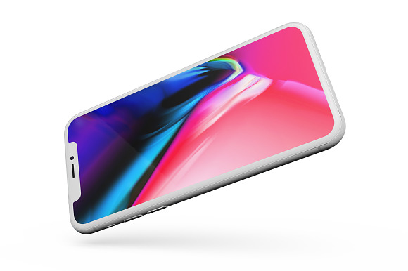 Apple iPhone X vol.2 in Mobile & Web Mockups - product preview 10