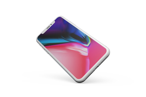 Apple iPhone X vol.2 in Mobile & Web Mockups - product preview 12