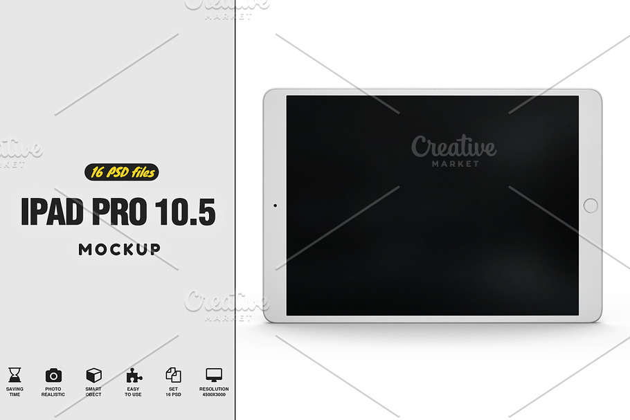 iPad Pro 10.5 Mockup in Mobile & Web Mockups - product preview 8