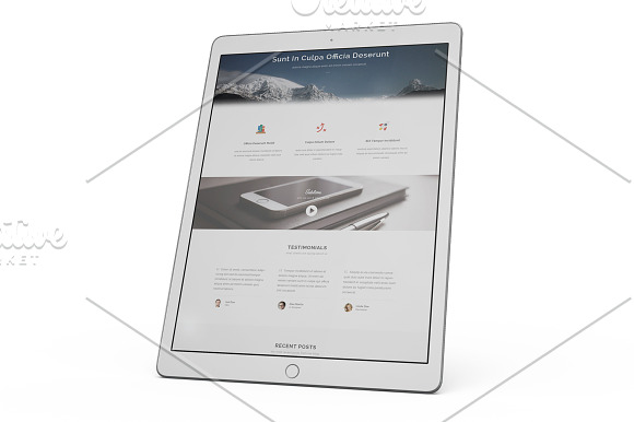 iPad Pro 12.9 Mockup in Mobile & Web Mockups - product preview 2